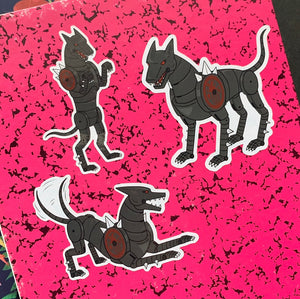 DIAMOND DOGGOS VINYL STICKER SET